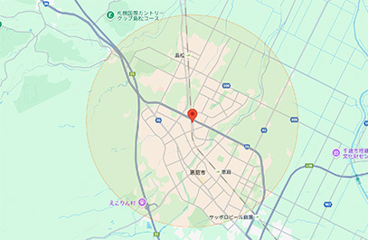 訪問エリア イラストマップ